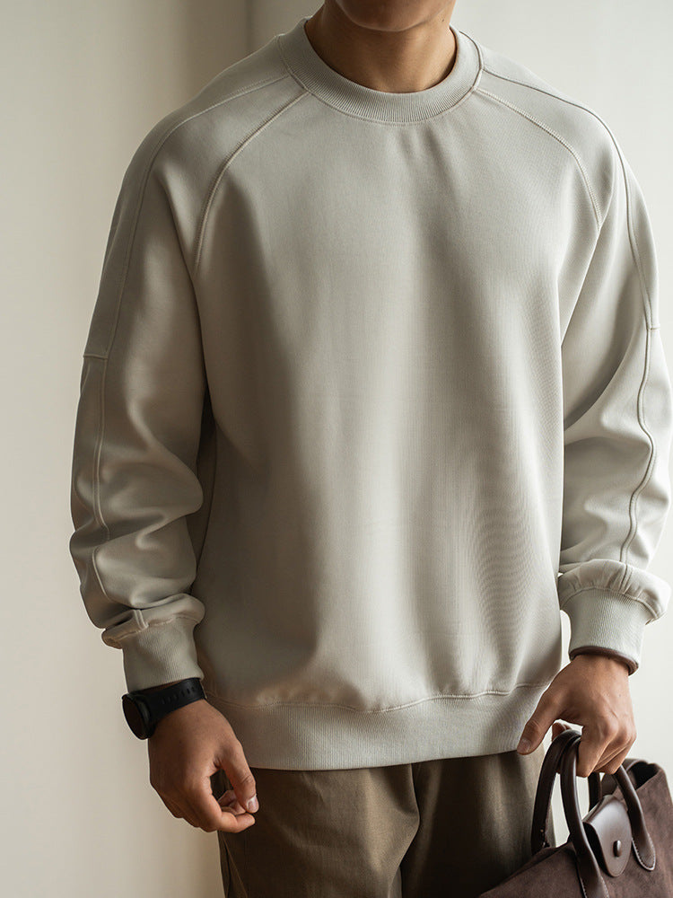 Round-neck pullover short-sleeved hoodie