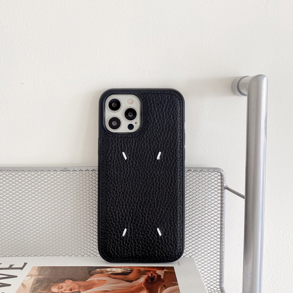 Funda de cuero bordado para iPhone de Apple