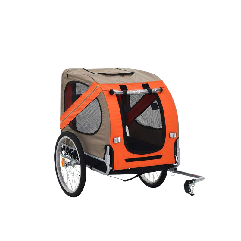 Remolque plegable para mascotas en bicicleta para viajes al aire libre