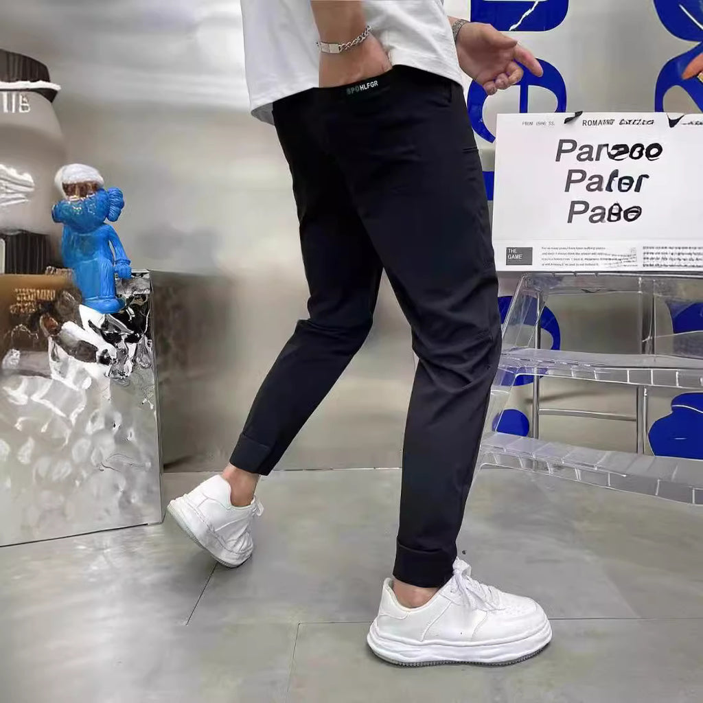 Pantalones casuales elásticos para hombre