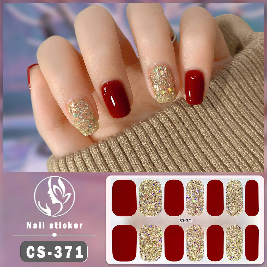 Pegatinas de uñas de gel Calcomanías de manicura impermeables