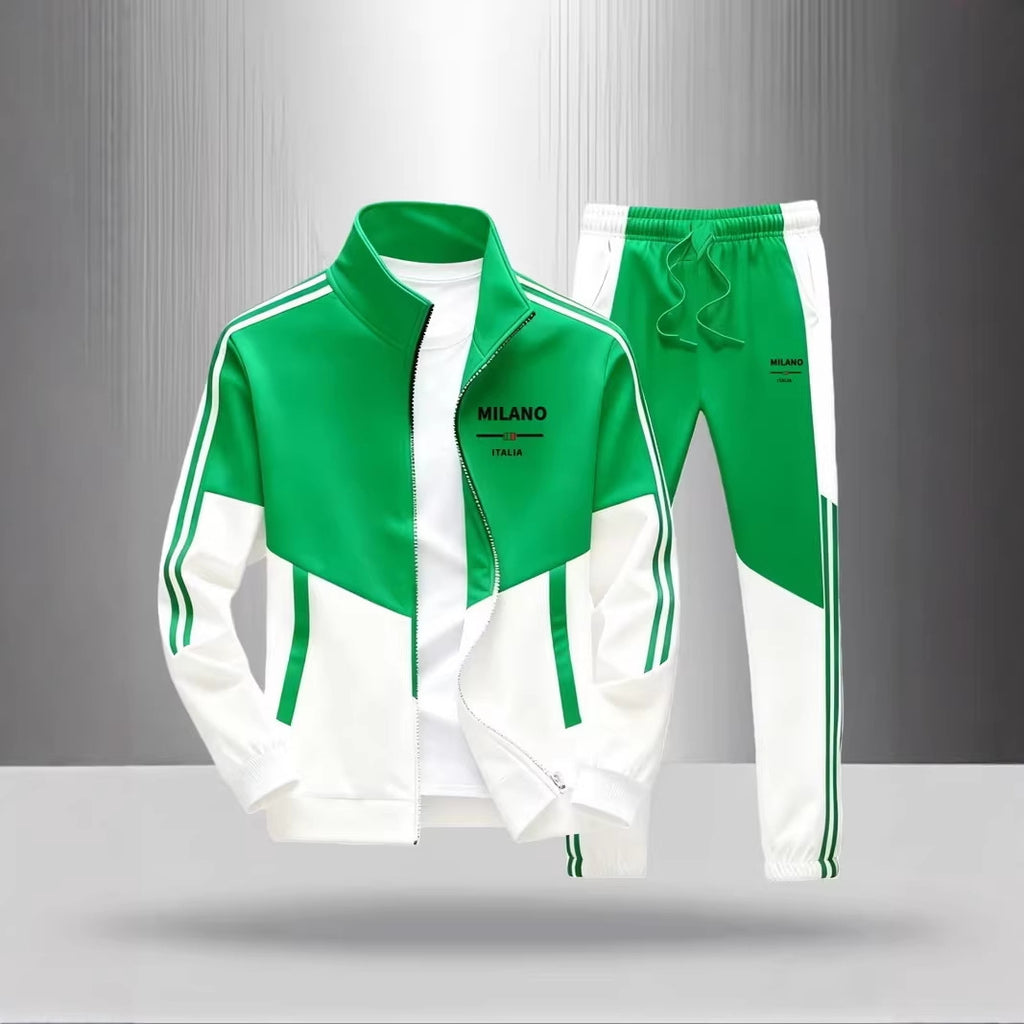Mens Zip-Up Jacket and Pants Set