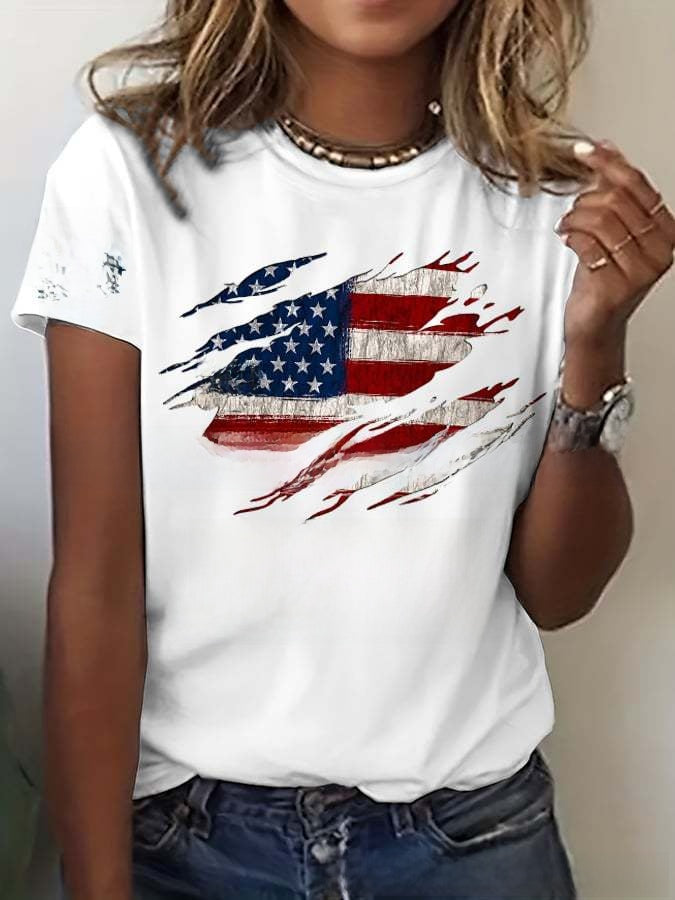 Womens 3D Print Casual T-Shirt