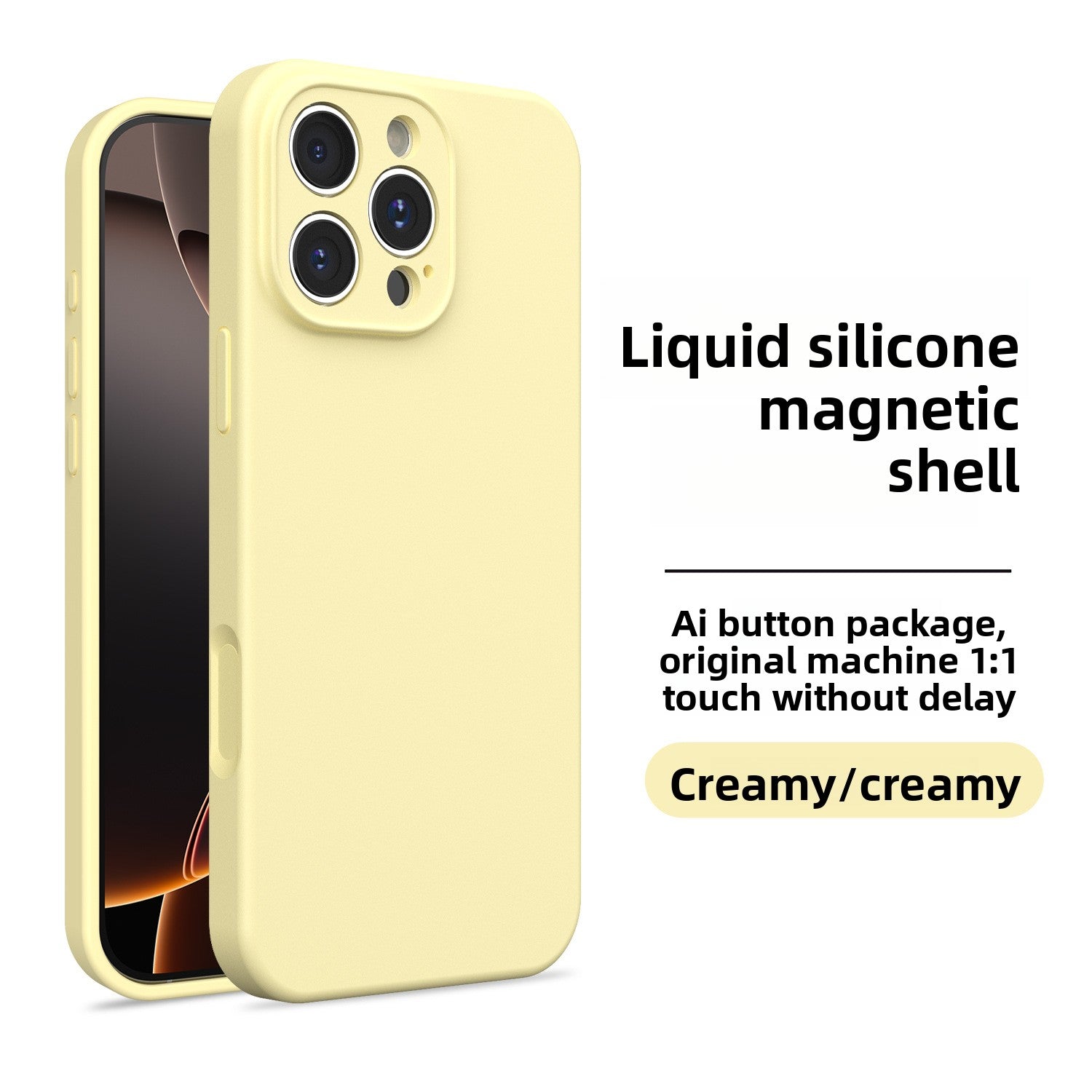 Funda de silicona magnética para iPhone