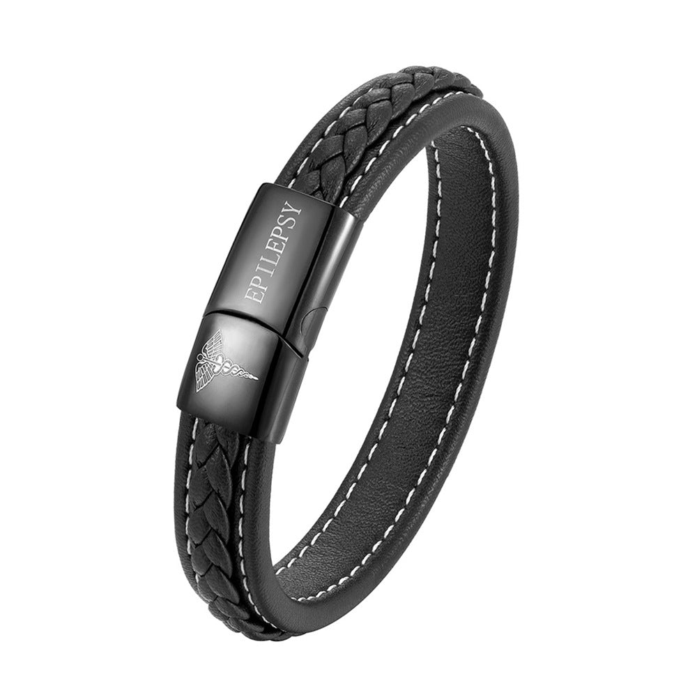 Pulsera de identificación médica de acero inoxidable