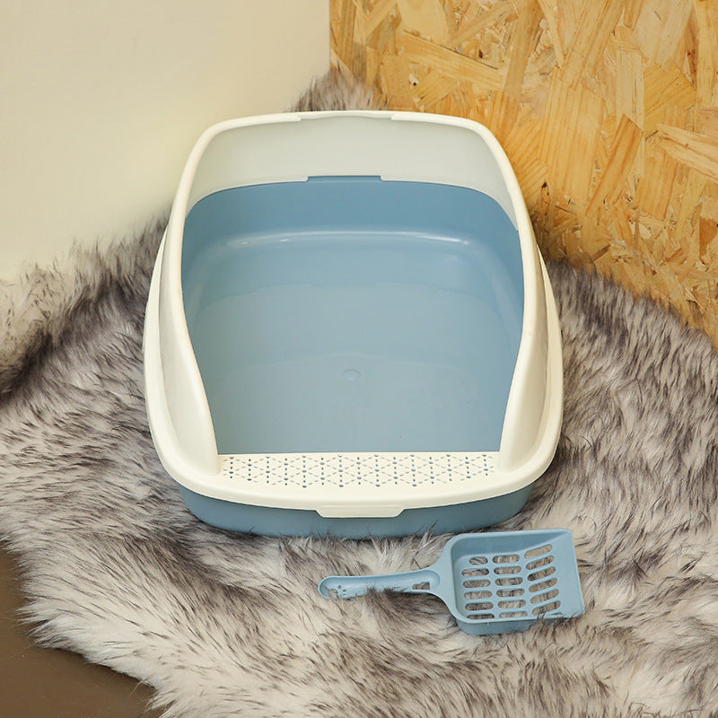 Caja de arena para gatos semicerrada