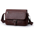Mens PU Crossbody Bag Large Capacity Casual Commuting