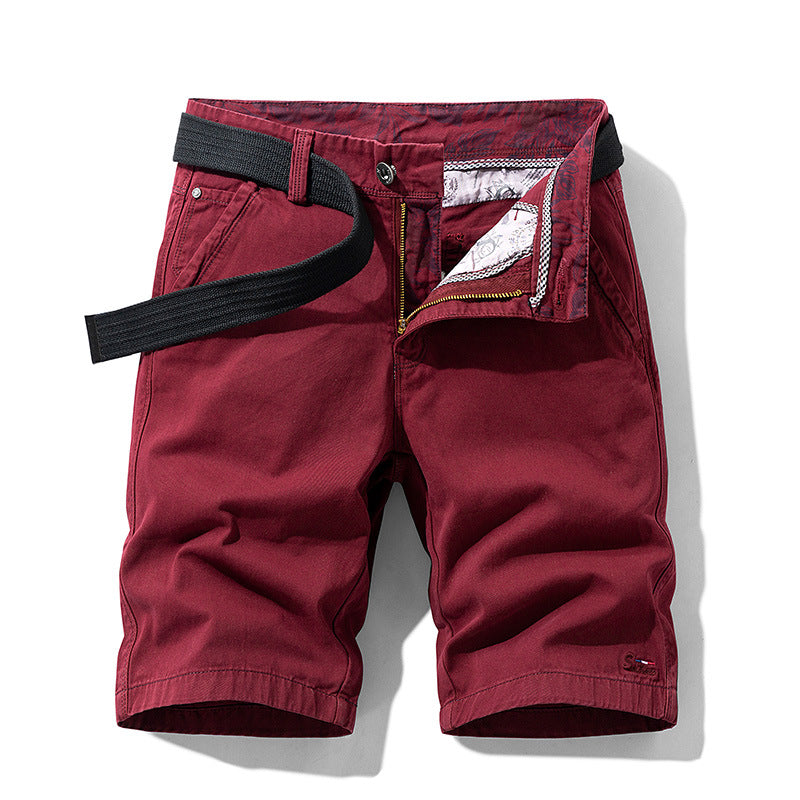 Pantalones cortos casuales de algodón para hombre