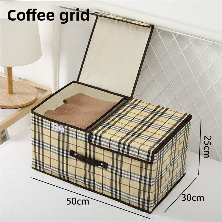 Foldable Non-Woven Storage Box with Lid
