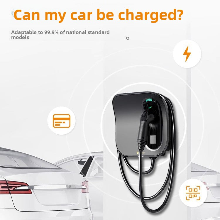 Estación de carga de vehículos eléctricos estándar europeo para uso doméstico