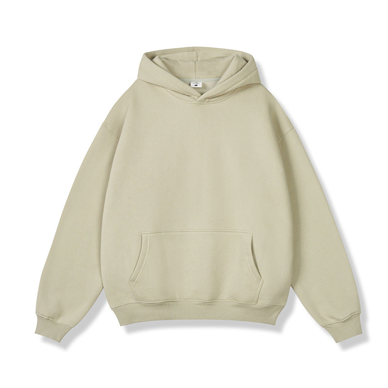 Sudadera con capucha de gran tamaño forrado de vellón para hombre