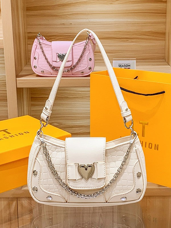 Bolso con diseño de corazón