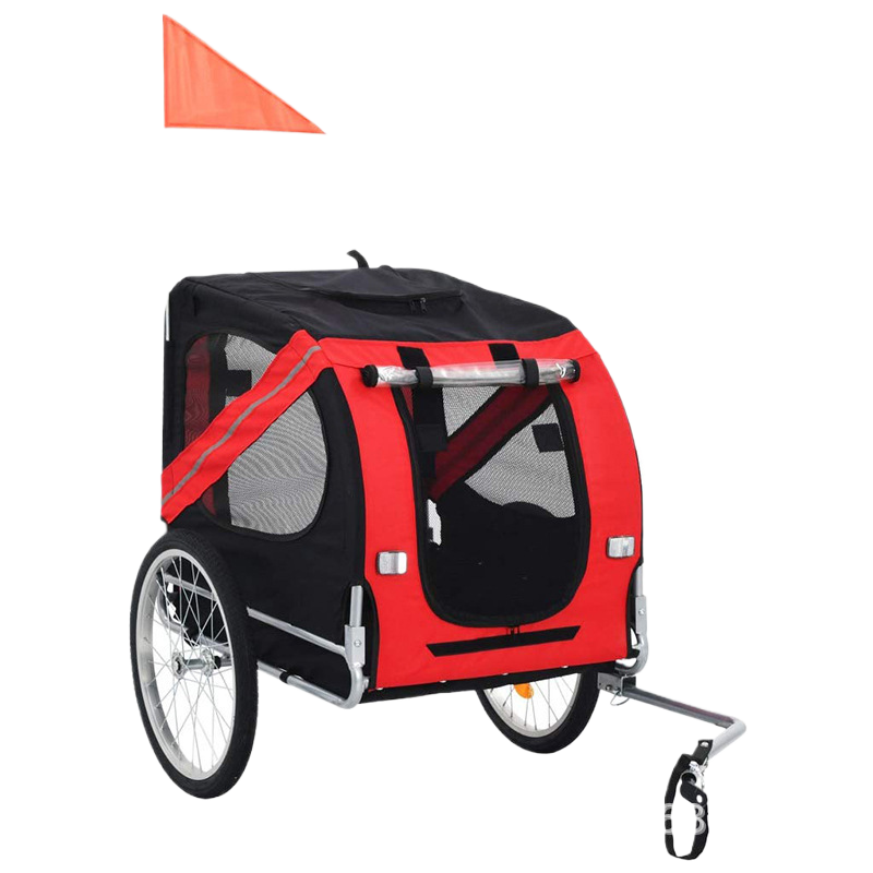 Remolque plegable para mascotas en bicicleta para viajes al aire libre