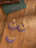 Conjunto de pendientes y collar retro bohemios con campanas