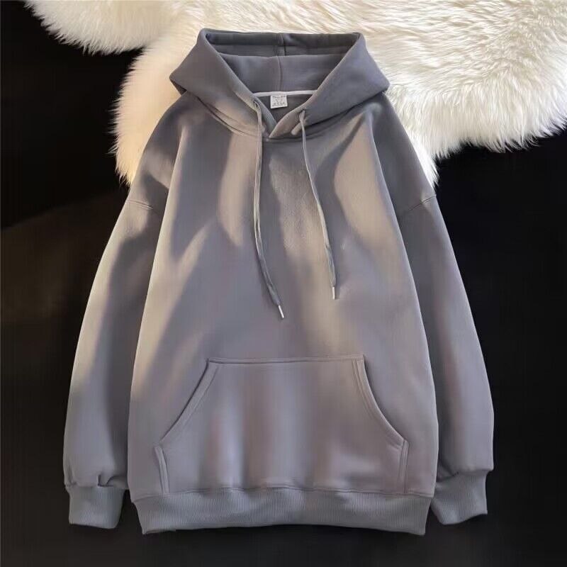 Sudadera de vellón con capucha para hombre, jersey casual de gran tamaño