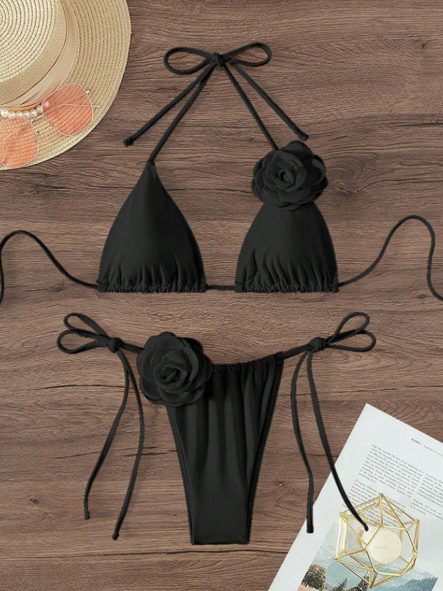 Floral Print Bikini Swimsuit Set