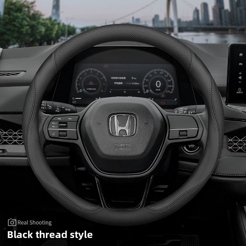 Cubierta del volante del coche Honda de cuero genuino ultrafino