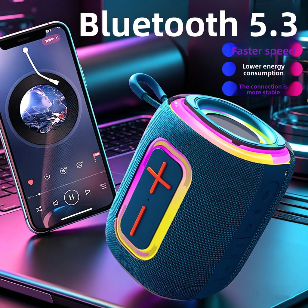 Altavoz Bluetooth RGB inalámbrico con graves pesados