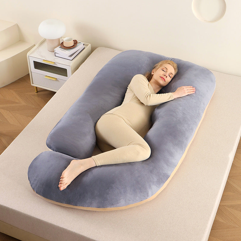Almohada de soporte para el vientre en forma de G para mujeres embarazadas