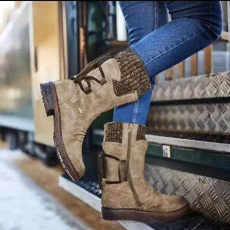 Botas de talla grande con media antorrilla