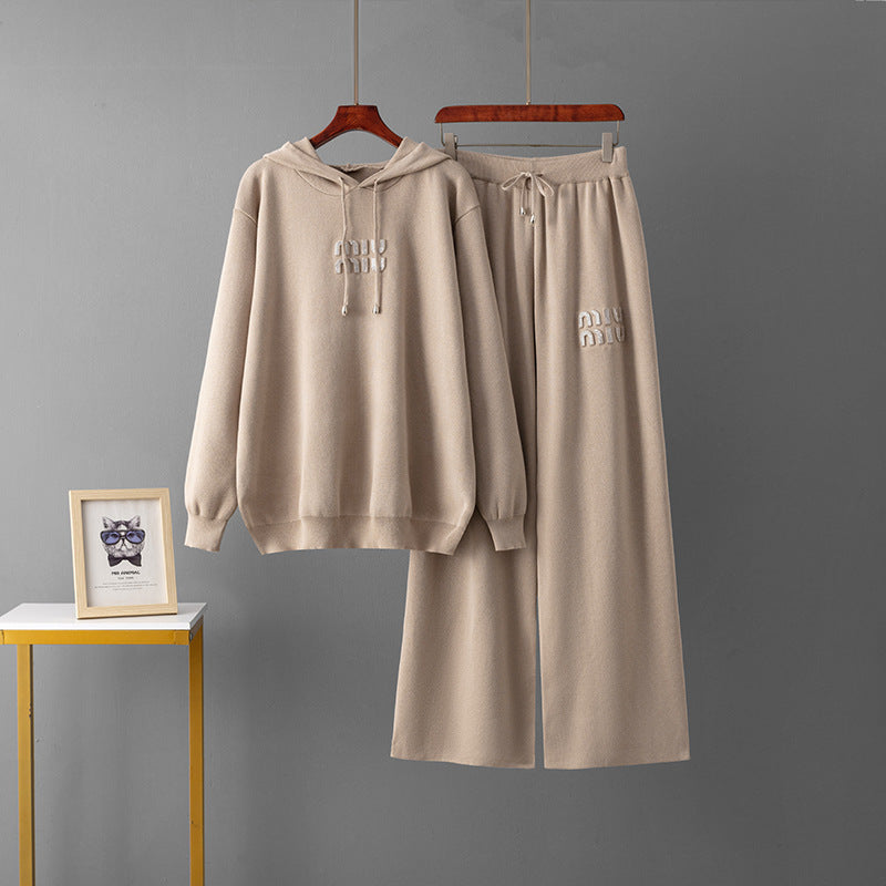 Pantalones de suéter con capucha
