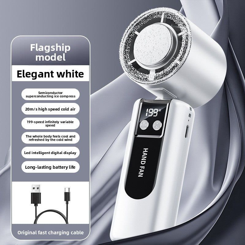 Ventilador de refrigeración portátil recargable USB plegable