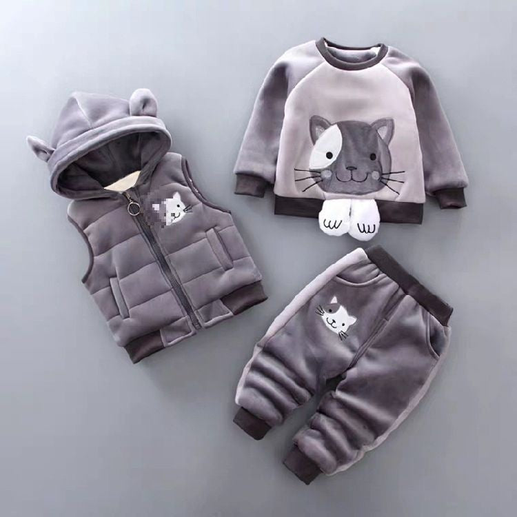 Juego de tres piezas de ropa de primavera para bebés