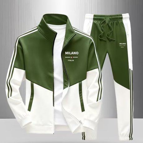 Mens Zip-Up Jacket and Pants Set