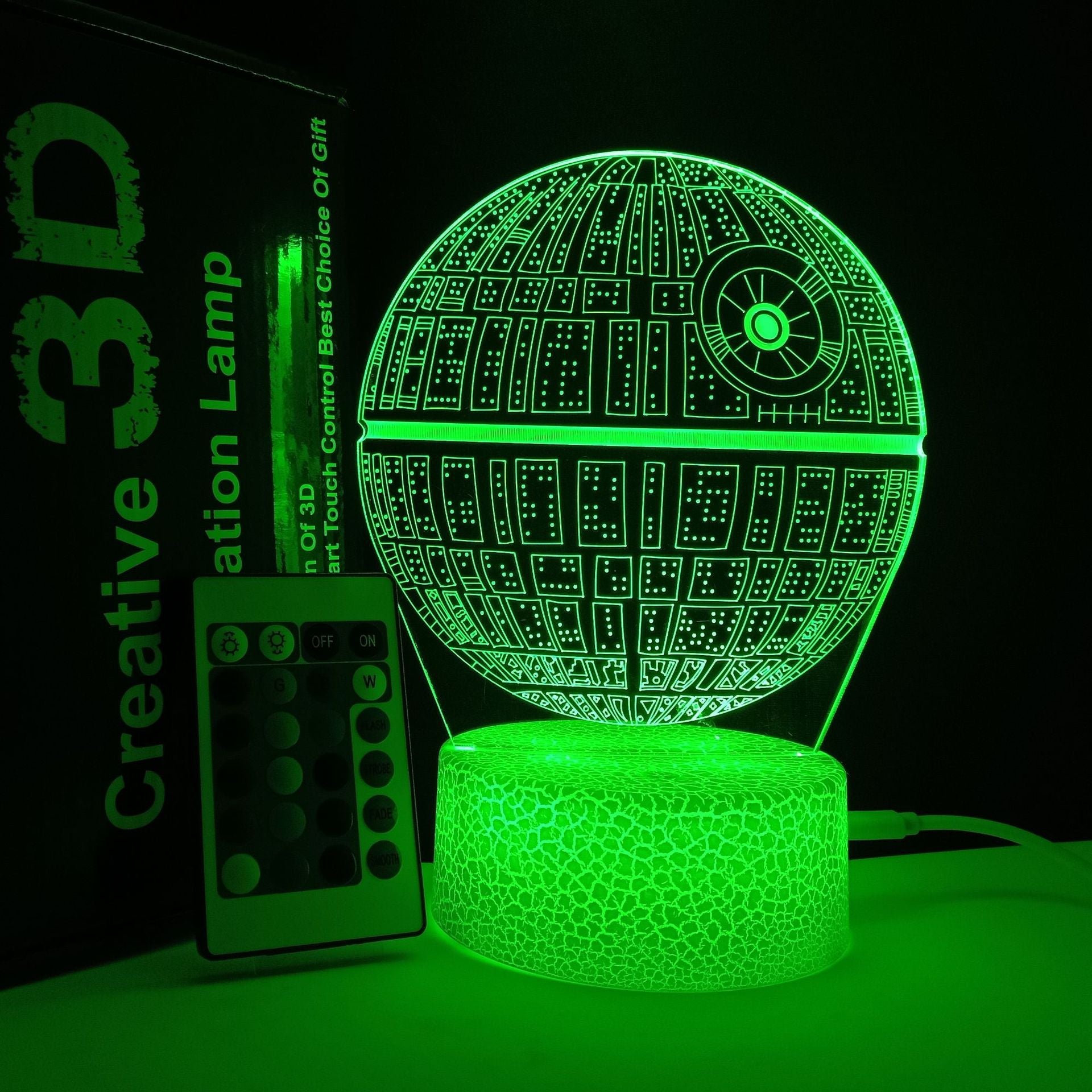 Luz nocturna 3D Horse USB que cambia de color Control remoto Lámpara decorativa para habitación de niños
