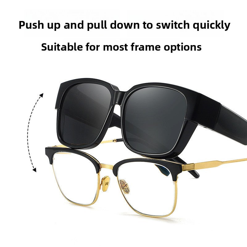 Gafas de sol polarizadas con clip, protección UV