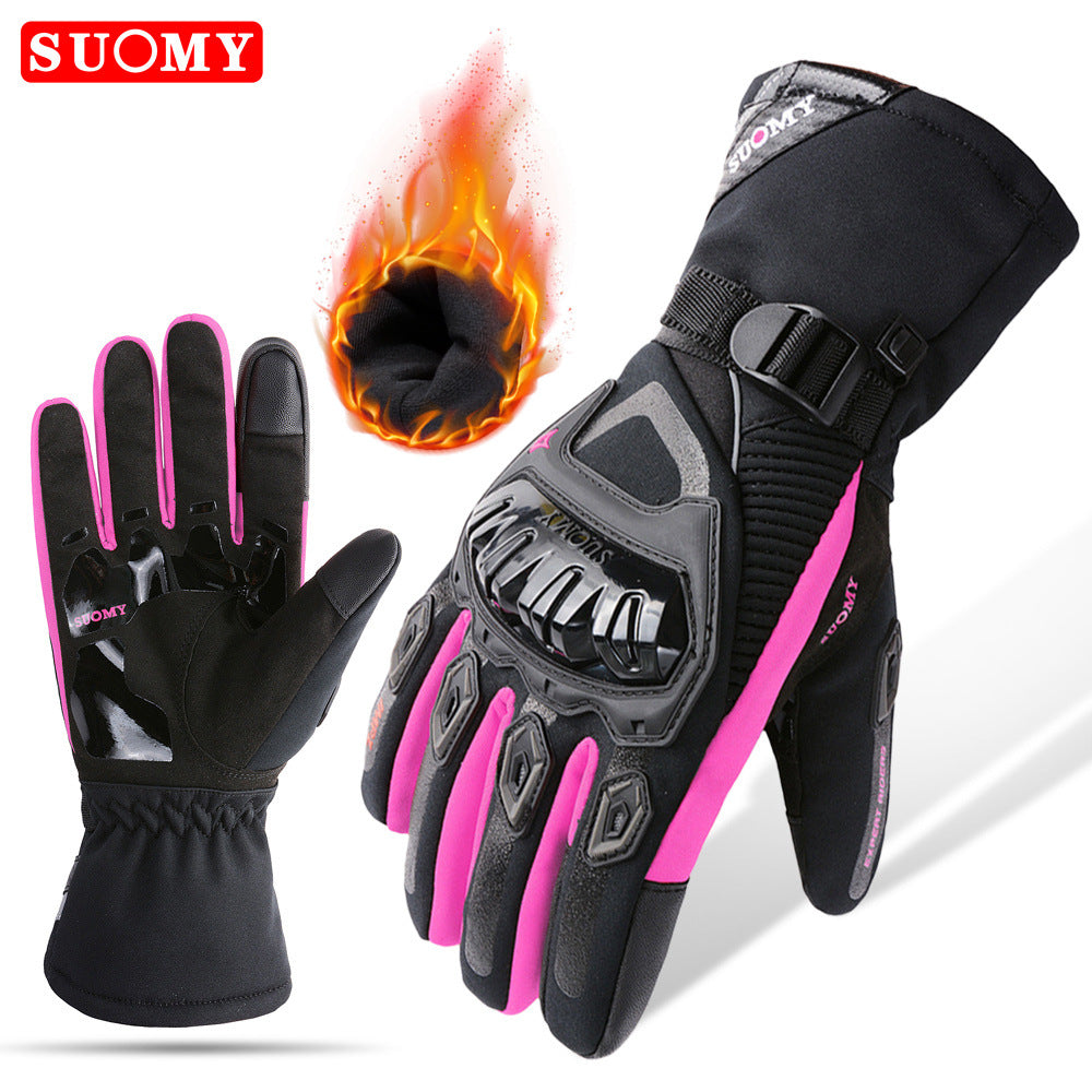Guantes de invierno para moto Impermeable a prueba de viento