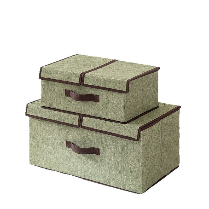 Foldable Non-Woven Storage Box with Lid