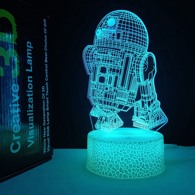 Luz nocturna 3D Horse USB que cambia de color Control remoto Lámpara decorativa para habitación de niños