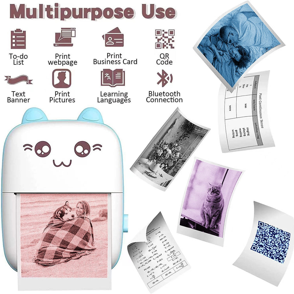 Impresora de etiquetas térmicas Bluetooth portátil