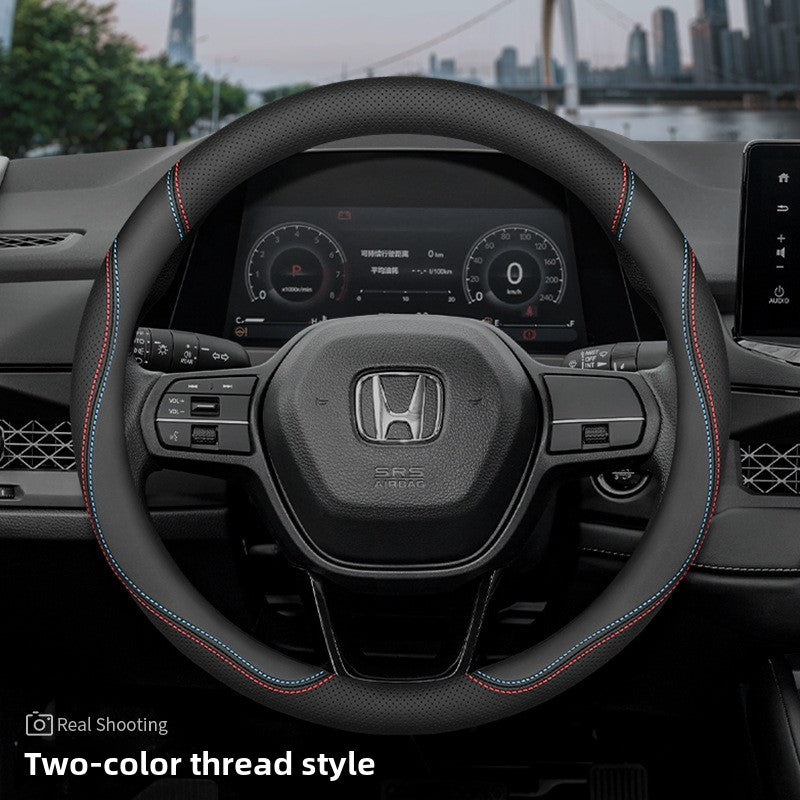 Cubierta del volante del coche Honda de cuero genuino ultrafino
