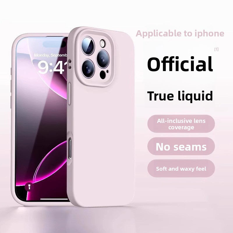 Funda de silicona líquida adecuada para Apple
