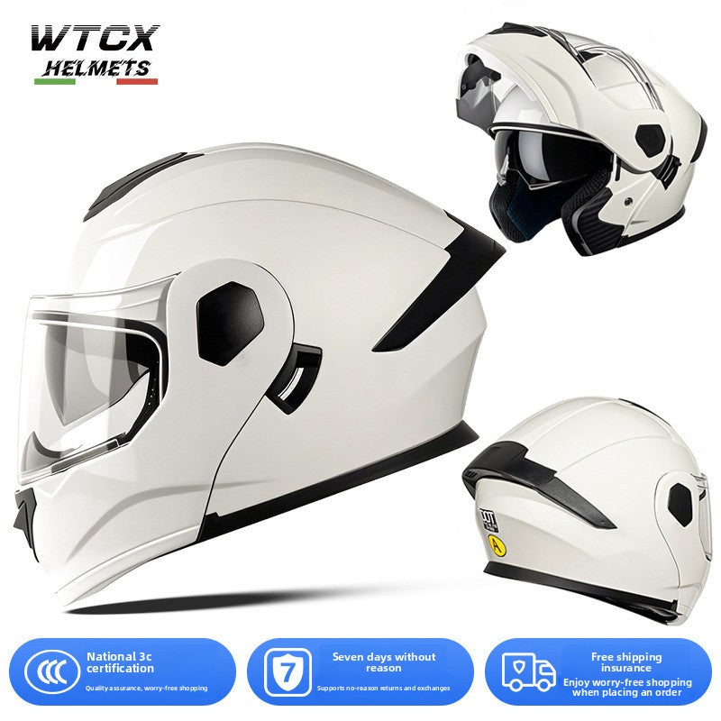 Casco de motocicleta de cara abierta