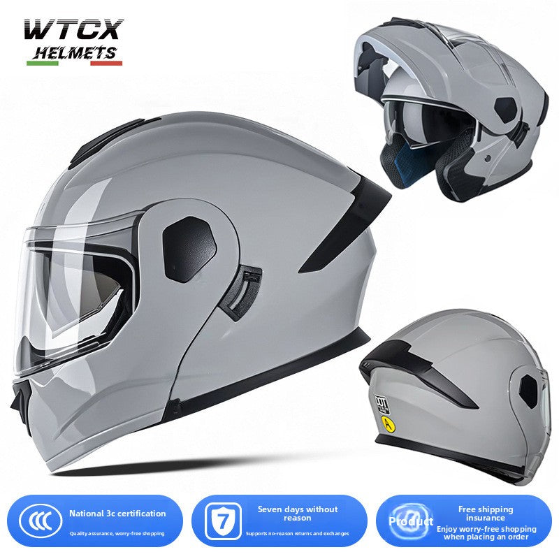 Casco de motocicleta de cara abierta