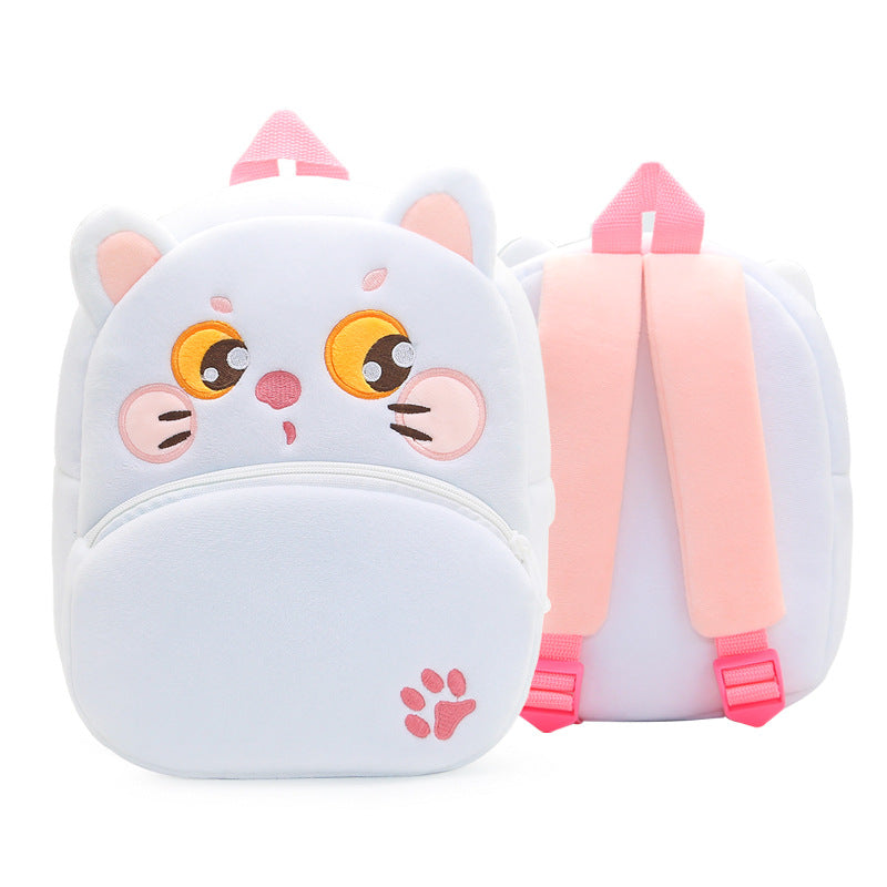 Mochila de peluche de animales de dibujos animados para niños