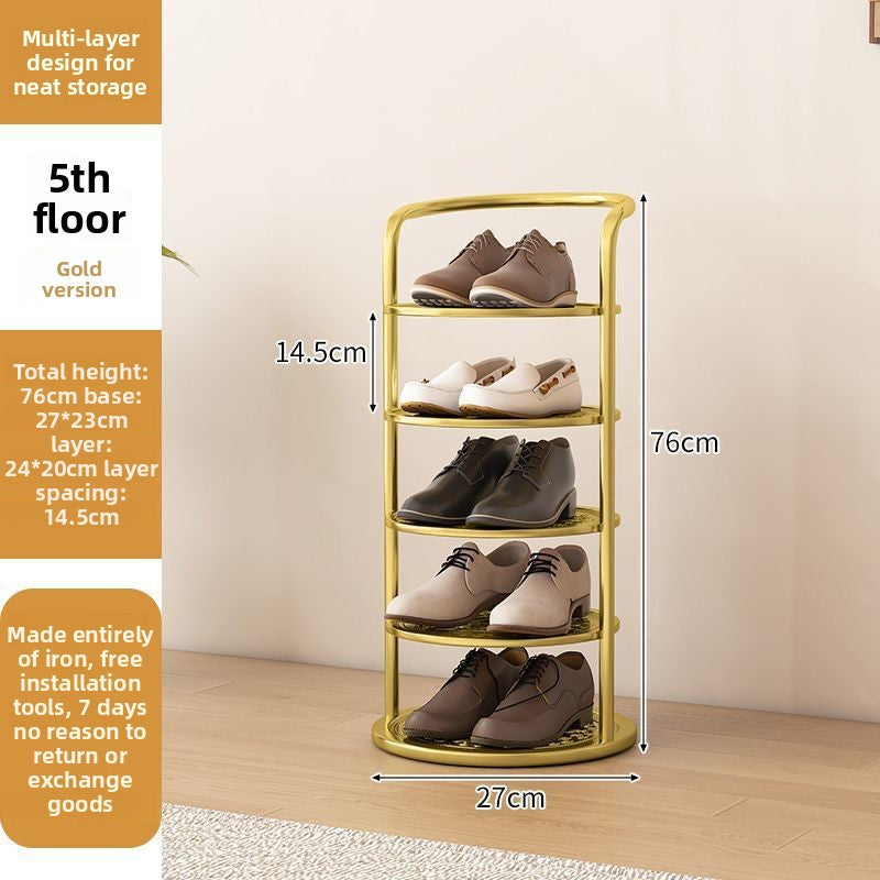 Multi Tier Iron Shoe Rack for Home Entrance Storage