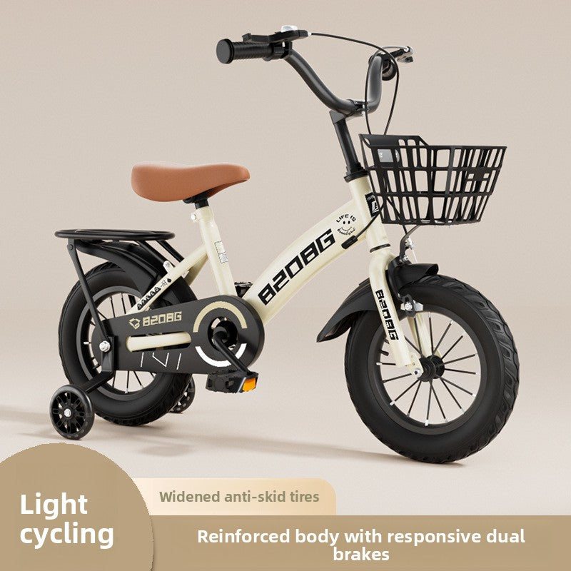 Bicicleta ligera para niños con ruedas de seguridad