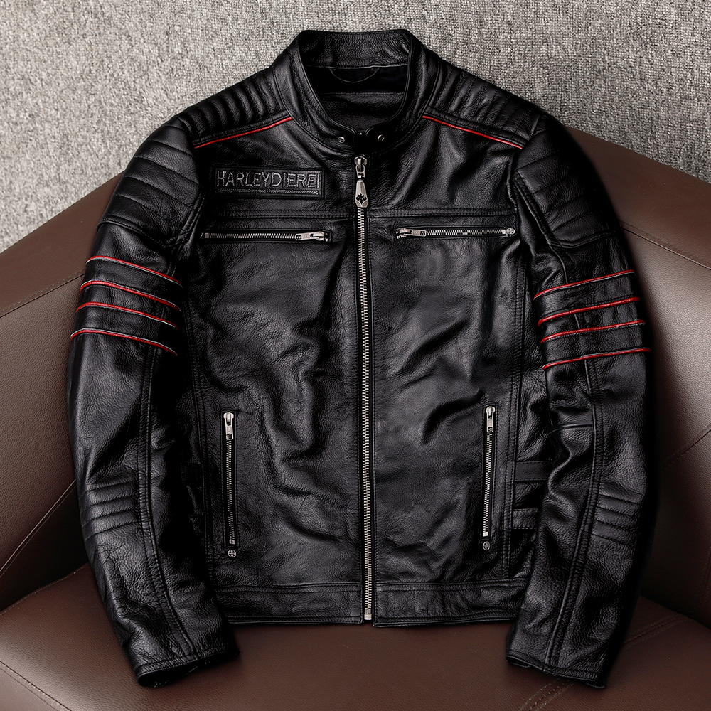 Chaqueta de moto de cuero