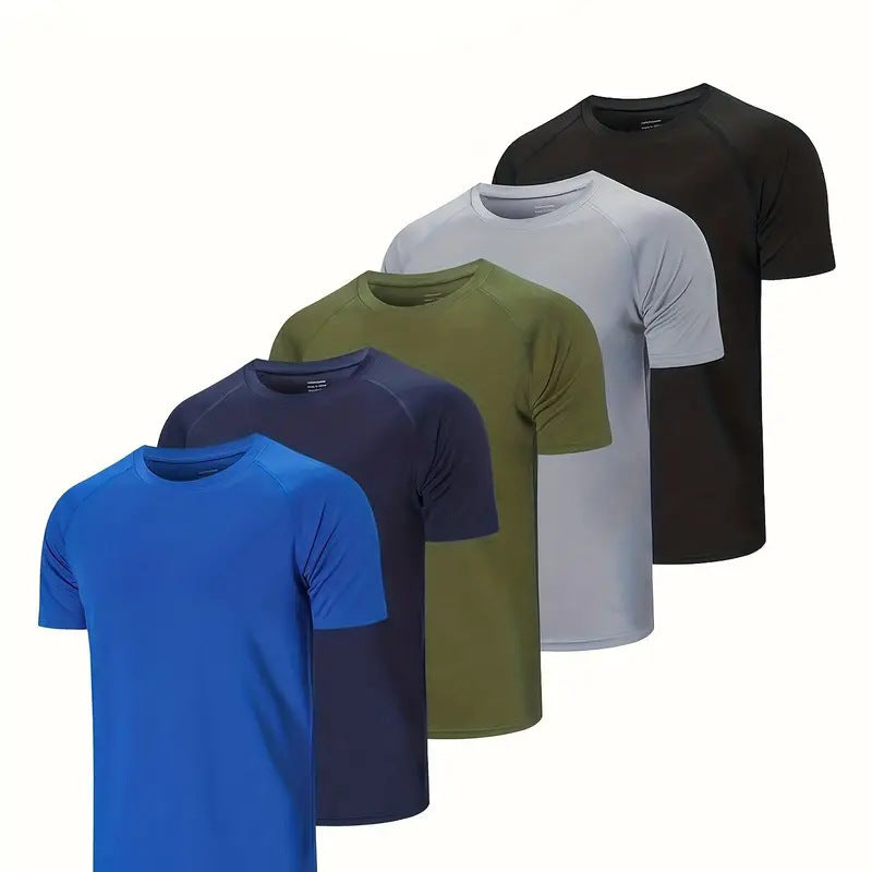 Camiseta holgada de manga corta con cuello redondo