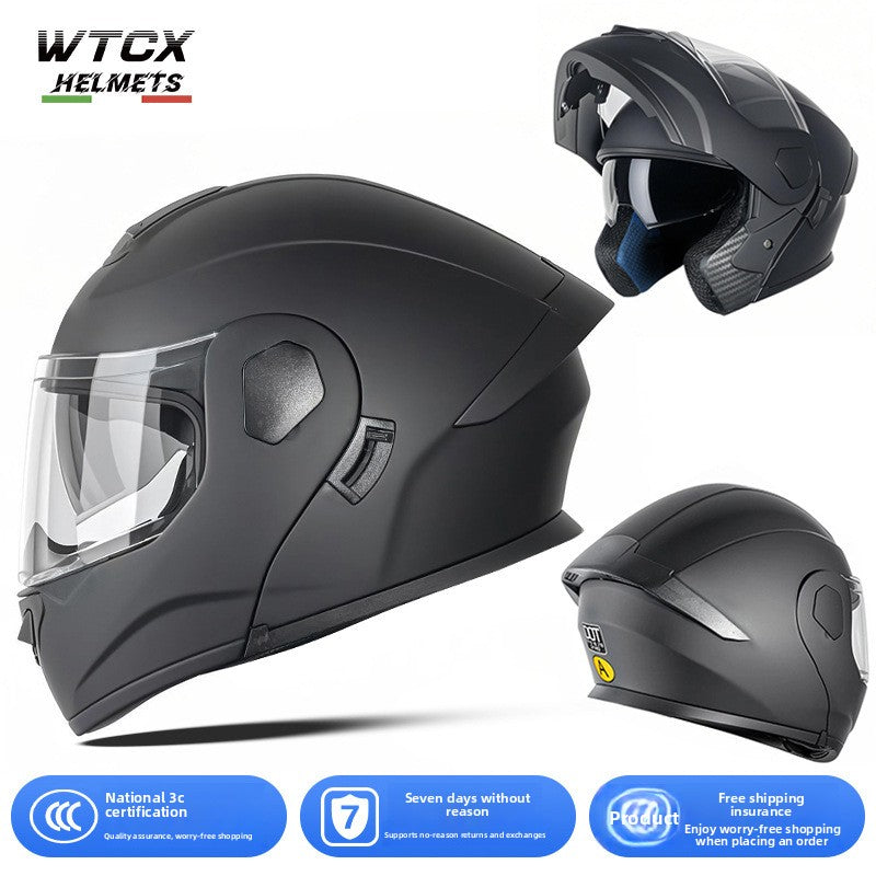 Casco de motocicleta de cara abierta