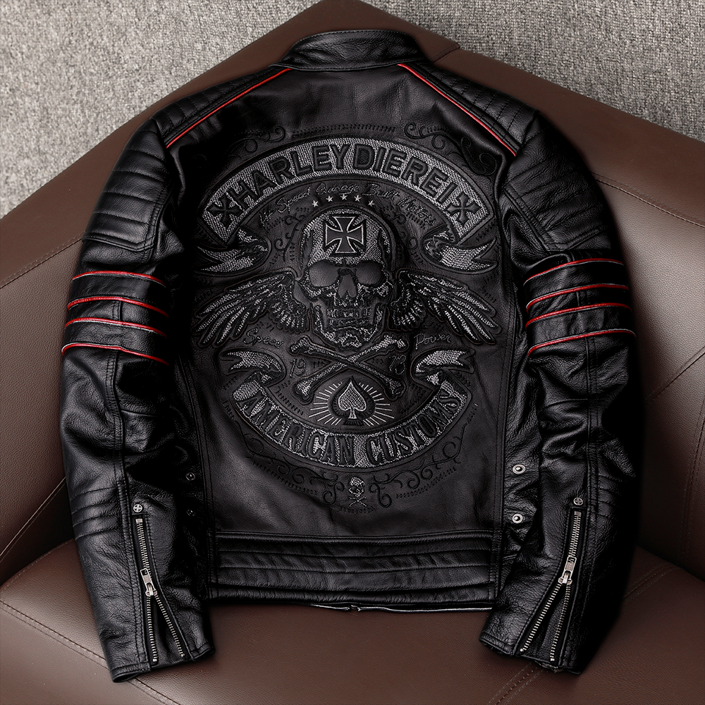 Chaqueta de moto de cuero