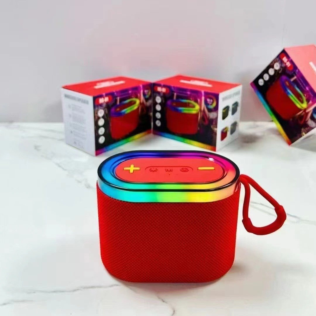 Altavoz Bluetooth inalámbrico portátil con luces RGB