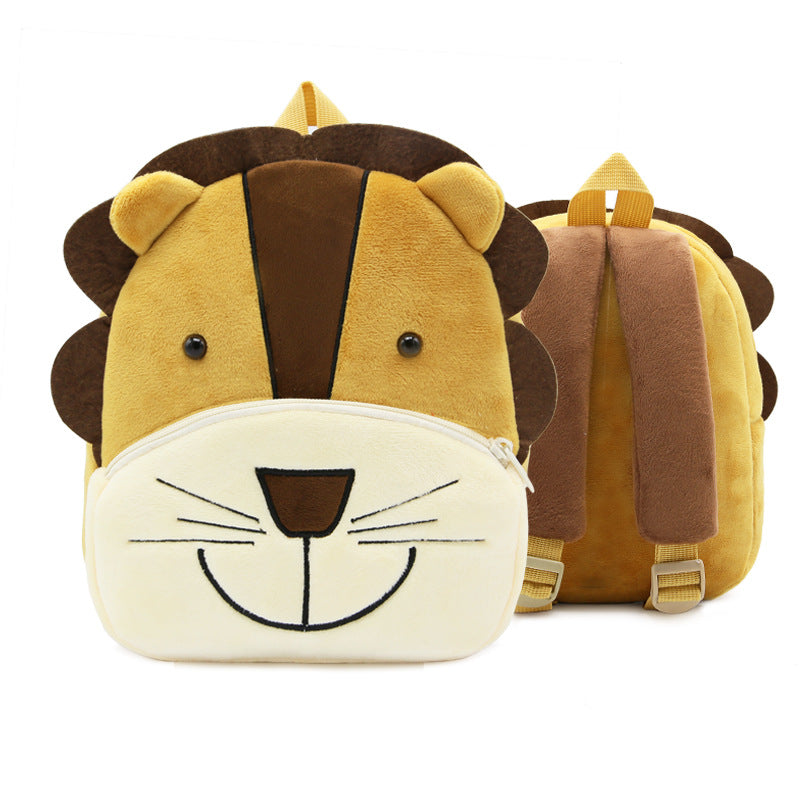 Mochila de peluche de animales de dibujos animados para niños