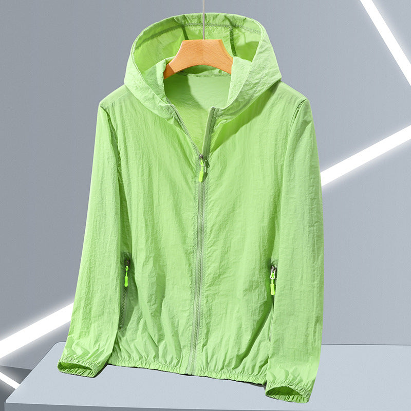 Chaqueta con capucha y protección UV