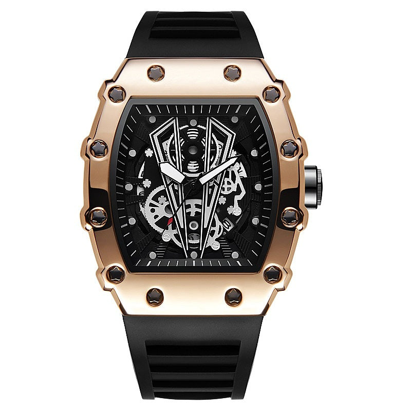 Men's Square Calendar Sports Quartz Watch