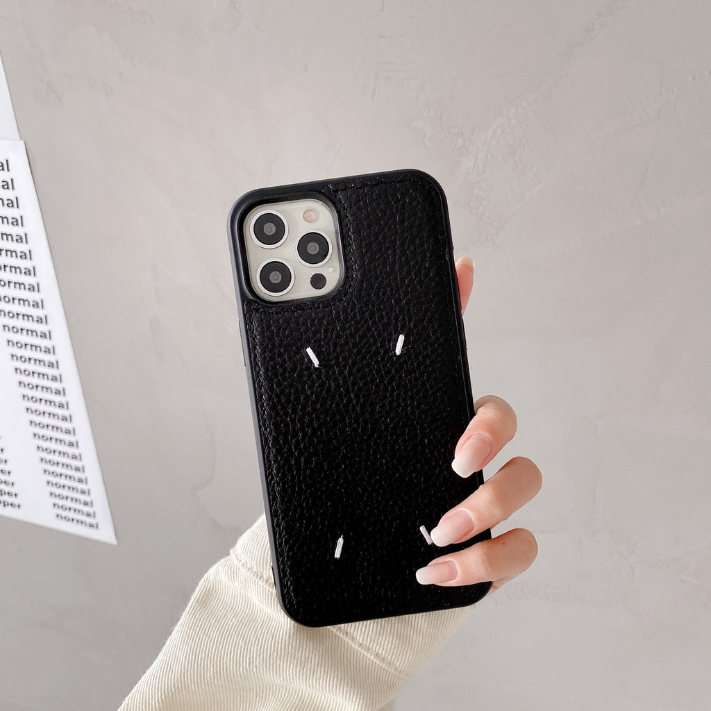 Funda de cuero bordado para iPhone de Apple